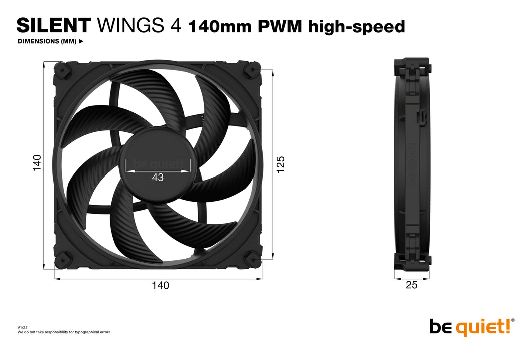 be quiet! SILENT WINGS 4 | 140mm PWM high-speed