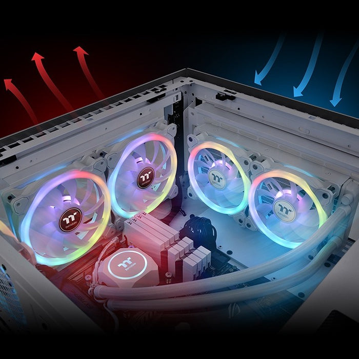 Thermaltake SWAFAN 12 RGB Radiator Fan TT Premium Edition White