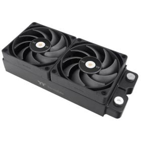 Ventilador de refrigeração Thermaltake TOUGHFAN 12 Pro PC de 120 mm, pacote de 2, preto