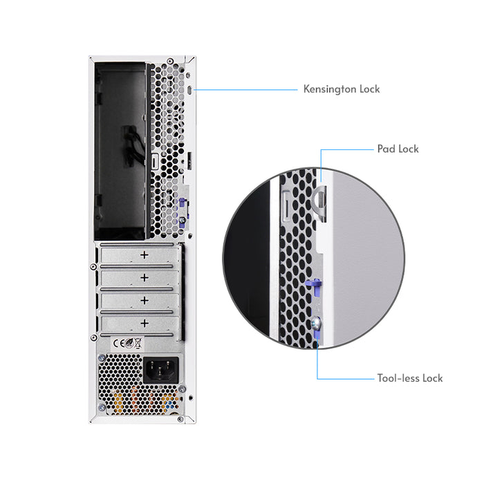 Chieftec BE-10W-300 computer case Small Form Factor (SFF) White 300 W