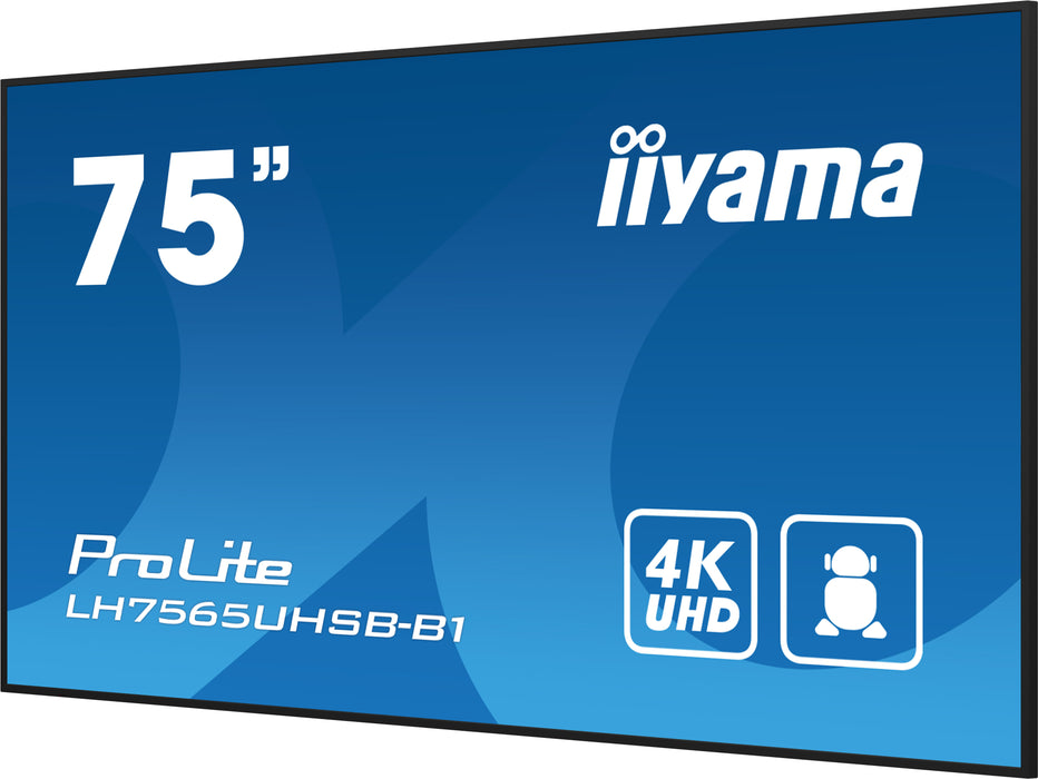 Display de sinalização iiyama LH7565UHSB-B1