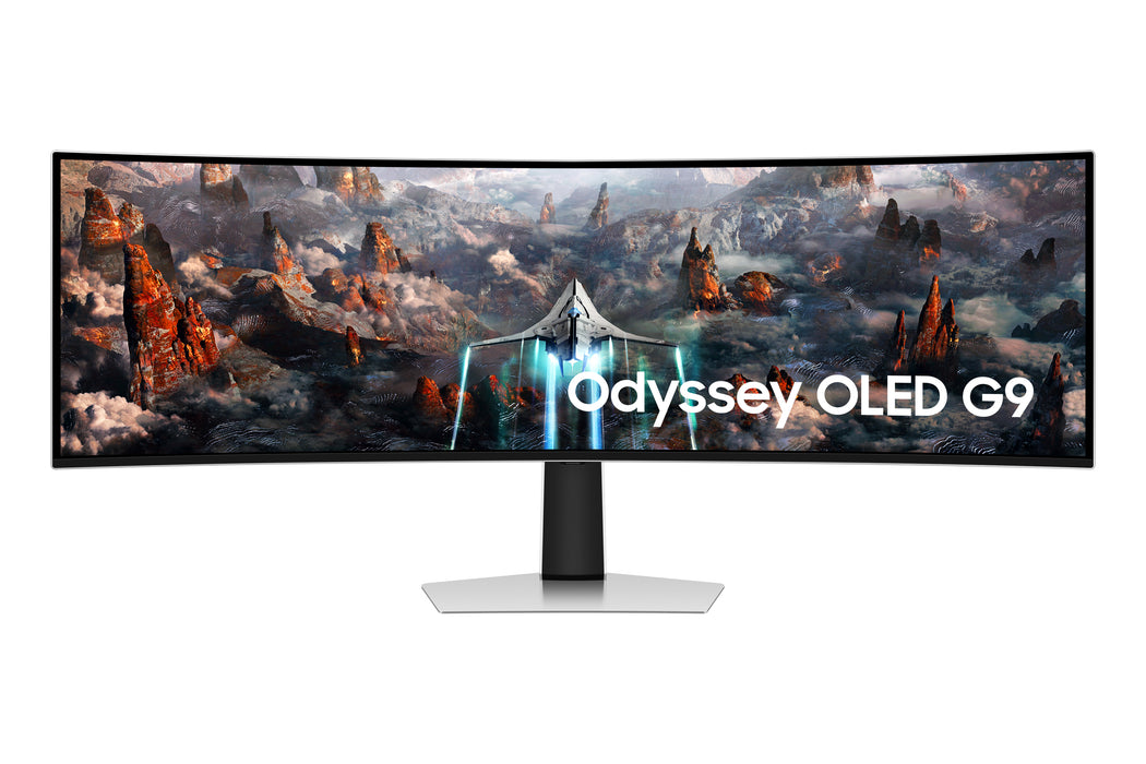 Samsung G93SC computer monitor 124.5 cm (49") 5120 x 1440 pixels Dual QHD OLED Silver