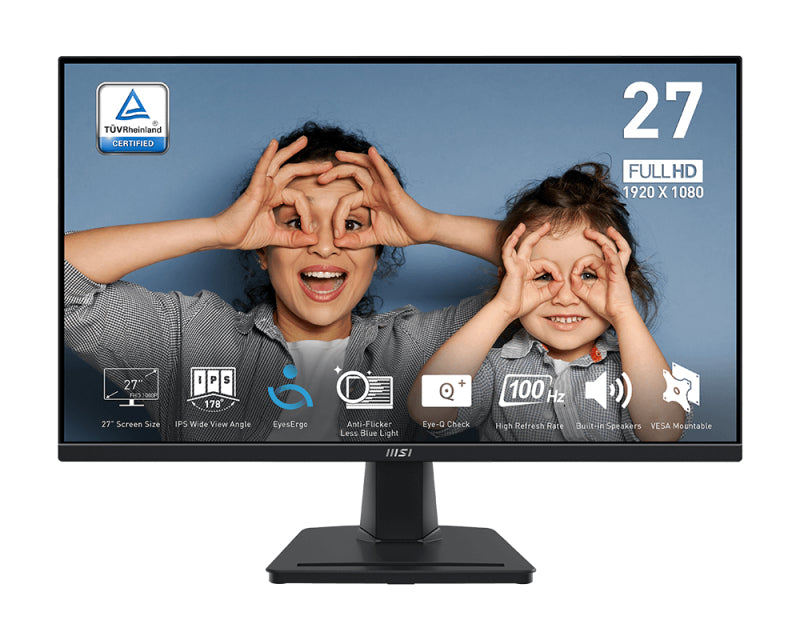 MSI Pro MP275QDE computer monitor 68.6 cm (27") 2560 x 1440 pixels Wide Quad HD LCD Black