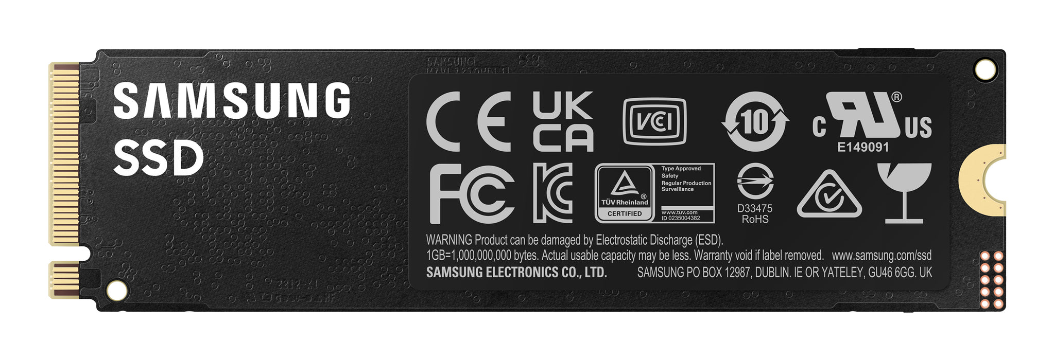 Samsung 990 PRO 1 TB M.2 PCI Express 4.0 NVMe V-NAND MLC