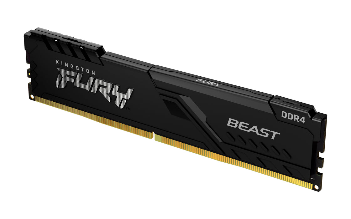 Kingston Technology FURY Beast 16GB 3200MT/s DDR4 CL16 DIMM 1Gx8 Black
