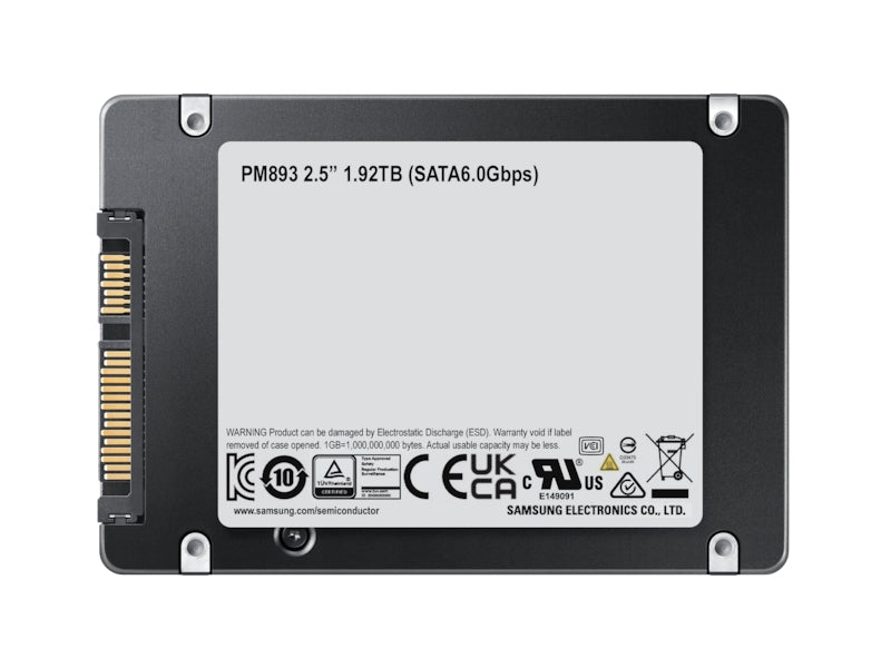 Samsung PM893 1.92 TB 2.5" Serial ATA III V-NAND TLC