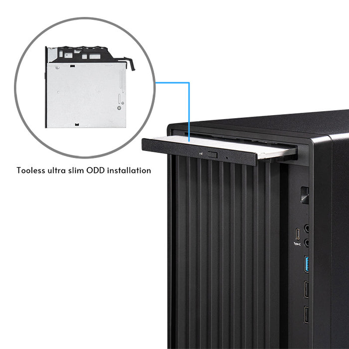 Torre Midi Chieftec BS-20B-OP, Schwarz o.NT