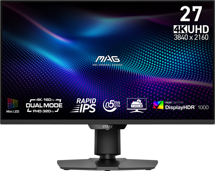 MSI MAG 274UPDFDE E16M computer monitor 68.6 cm (27") 3840 x 2160 pixels 4K Ultra HD LED Black
