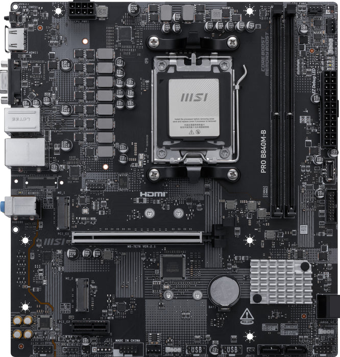 MSI PRO B840M-B motherboard