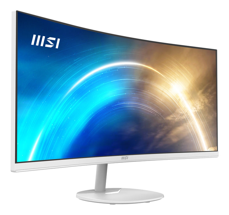 MSI Pro MP341CQWDE computer monitor 86.4 cm (34") 3440 x 1440 pixels UltraWide Quad HD White
