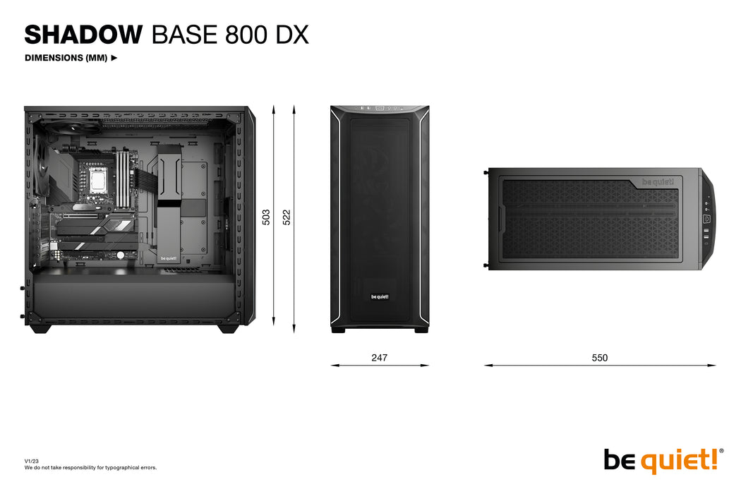 be quiet! Shadow Base 800 DX Black Midi Tower
