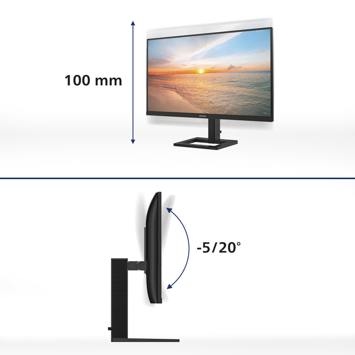 Philips 1000 series 27E1N1800AE/00 computer monitor 68.6 cm (27") 3840 x 2160 pixels 4K Ultra HD LED Black